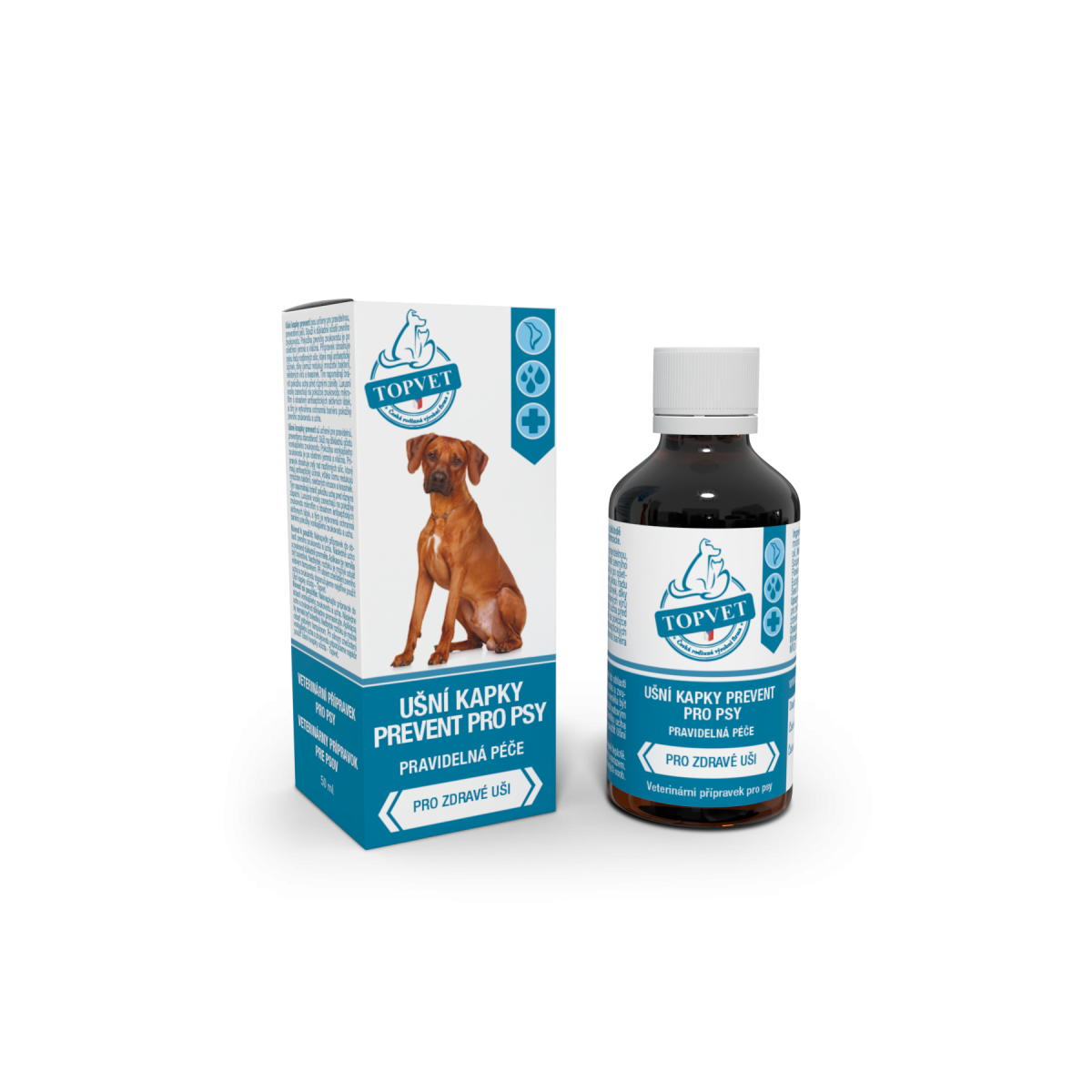 Ušné kvapky Prevent pre psov – 50 ml – Green idea