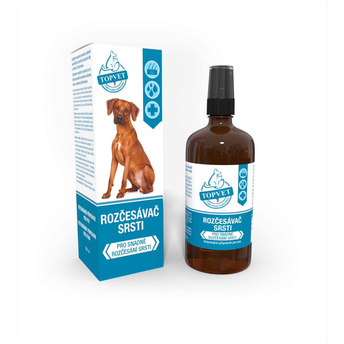 Rozčesávač srsti pre psy 100 ml – Green idea