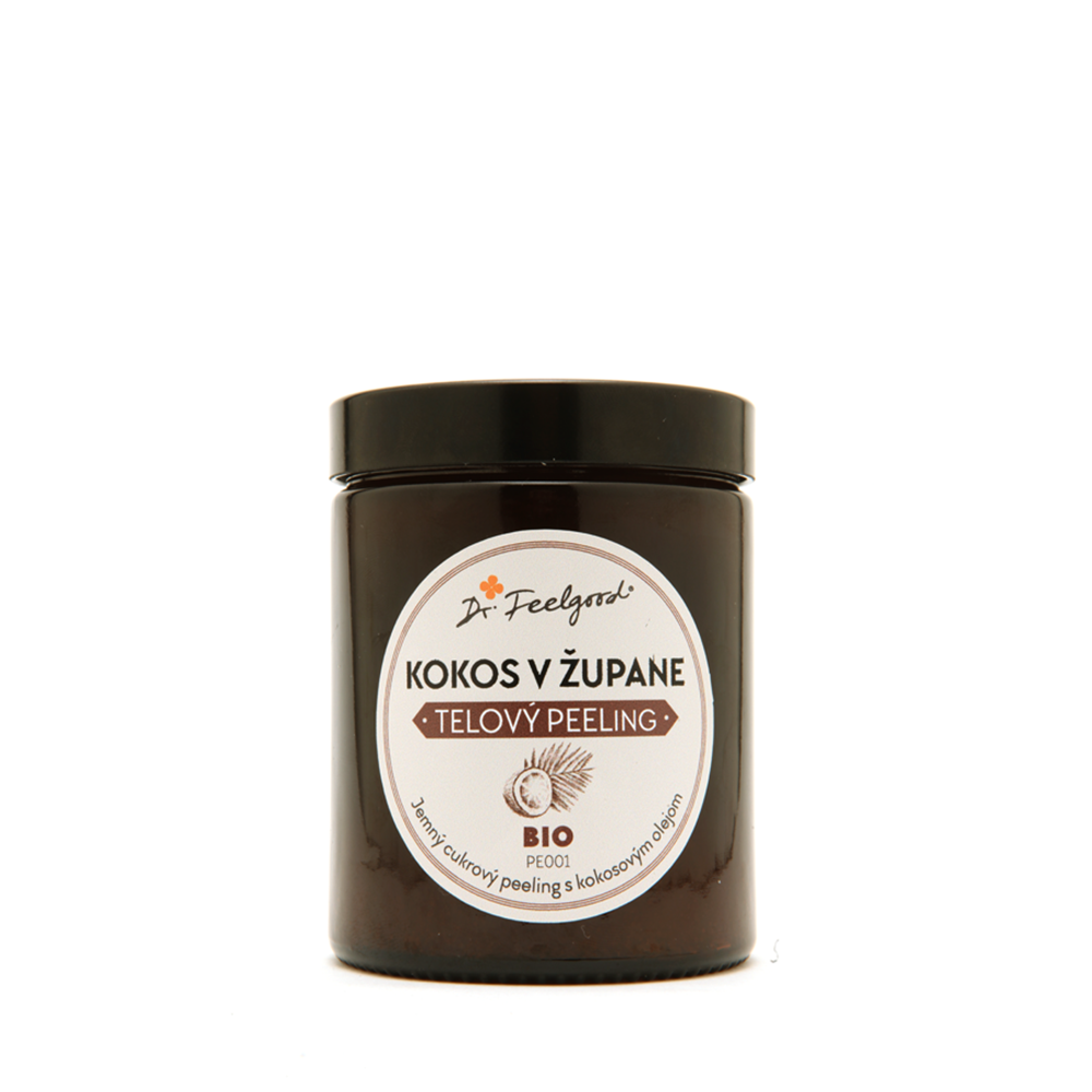 BIO telový peeling KOKOS v ŽUPANE - 180 ml - Dr. Feelgood