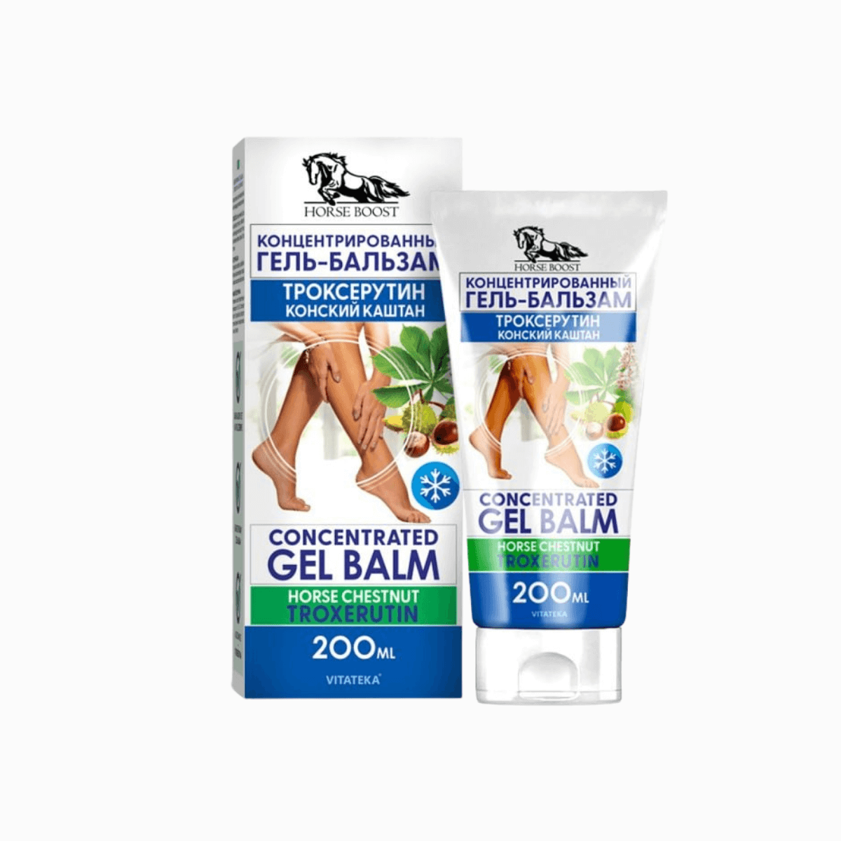 Gélový balzam na nohy Troxerutin s pagaštanom konským - 200 ml - Vitateka