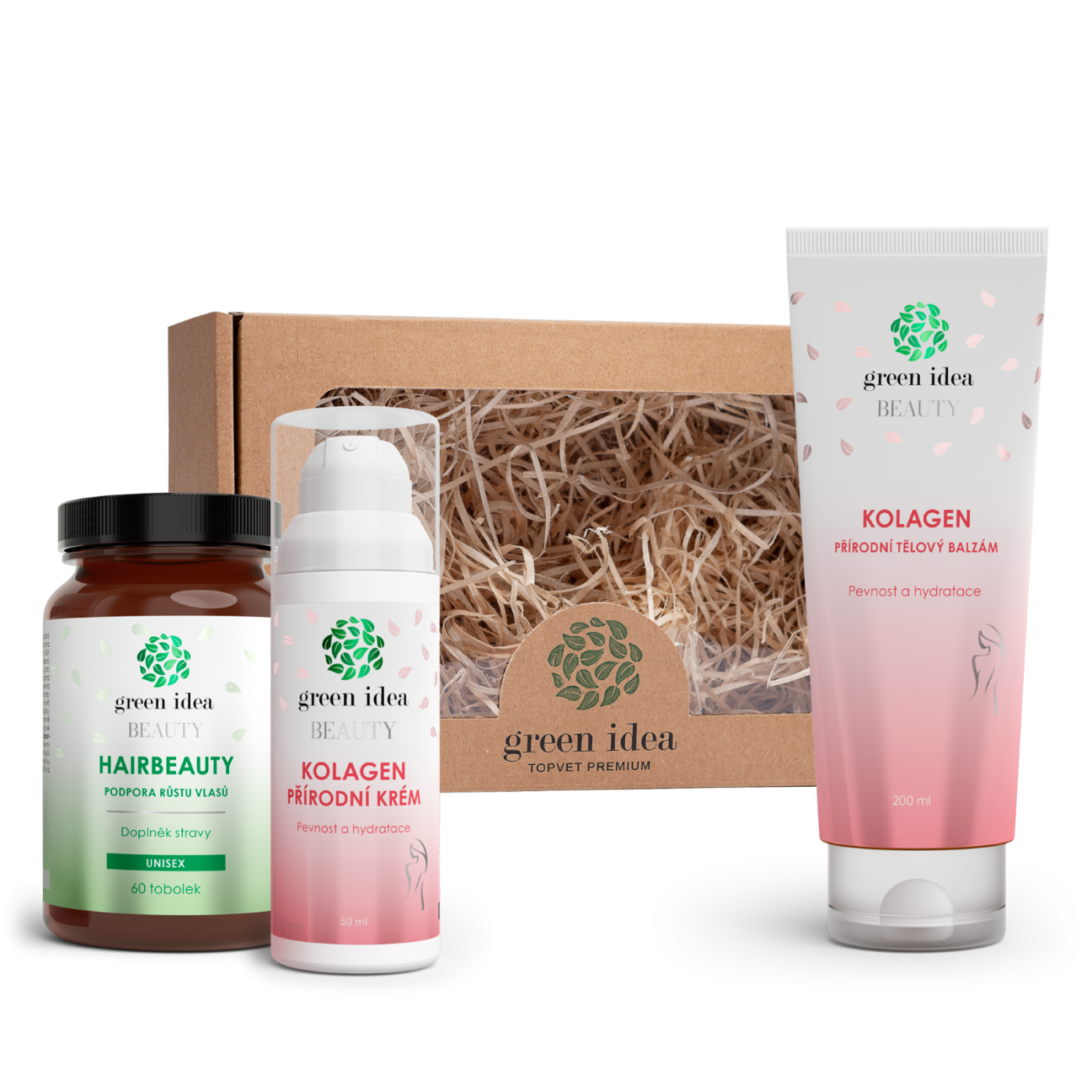 Darčekové balenie VLASY A KRÁSNA POKOŽKA – Green idea