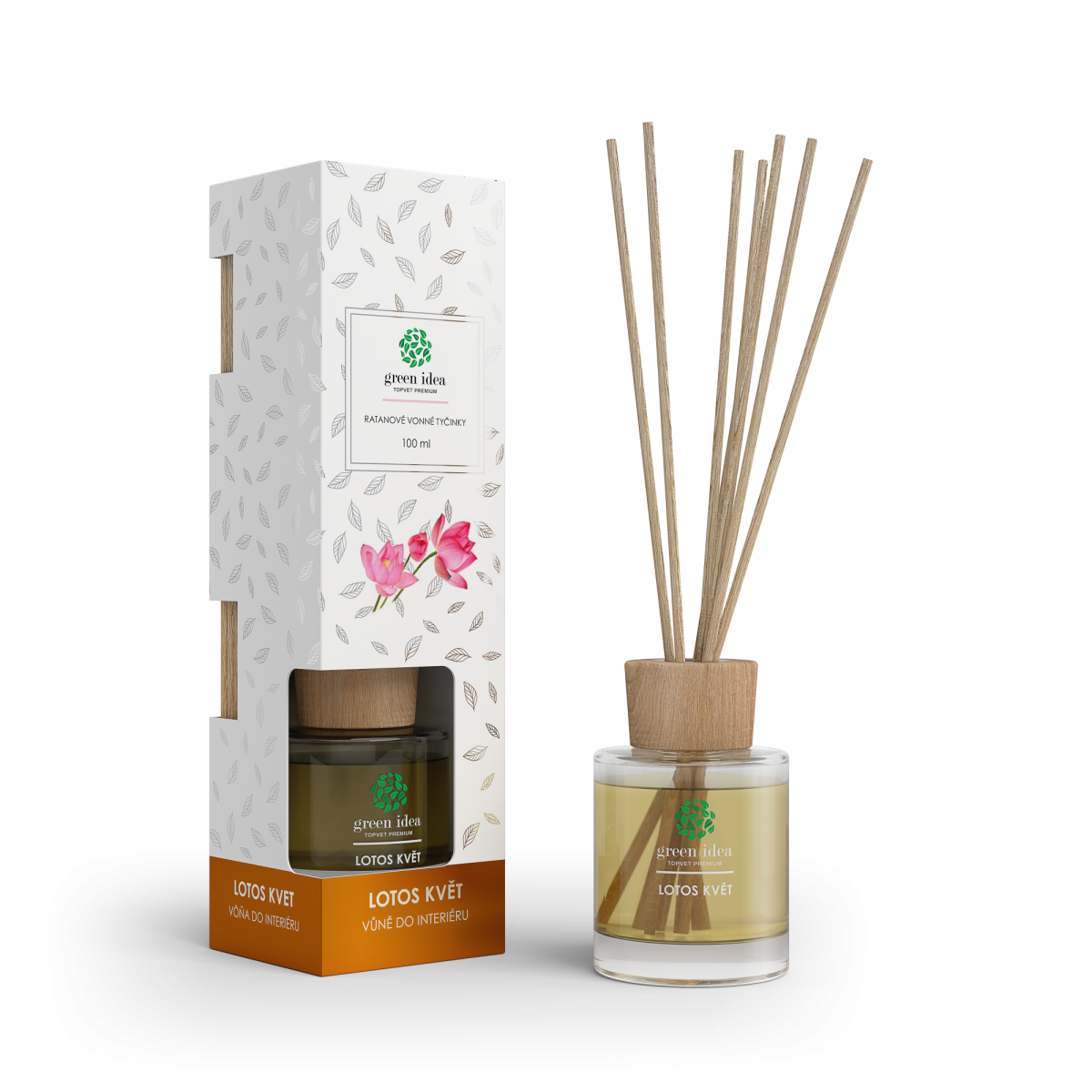 Ratanové vonné tyčinky Lotosový kvet 100 ml - Green idea