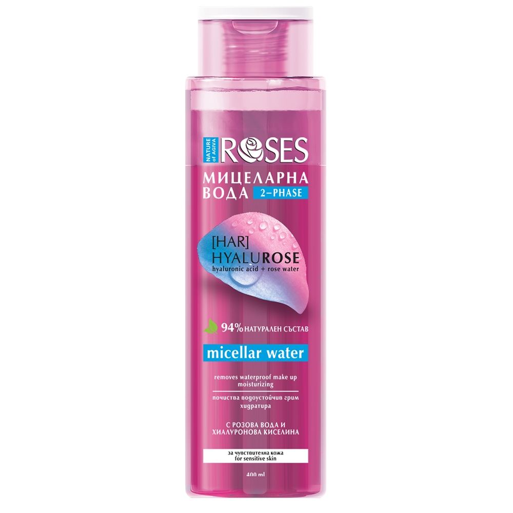HYALUROSE dvojfázová micelárna voda 400 ml - NATURE OF AGIVA