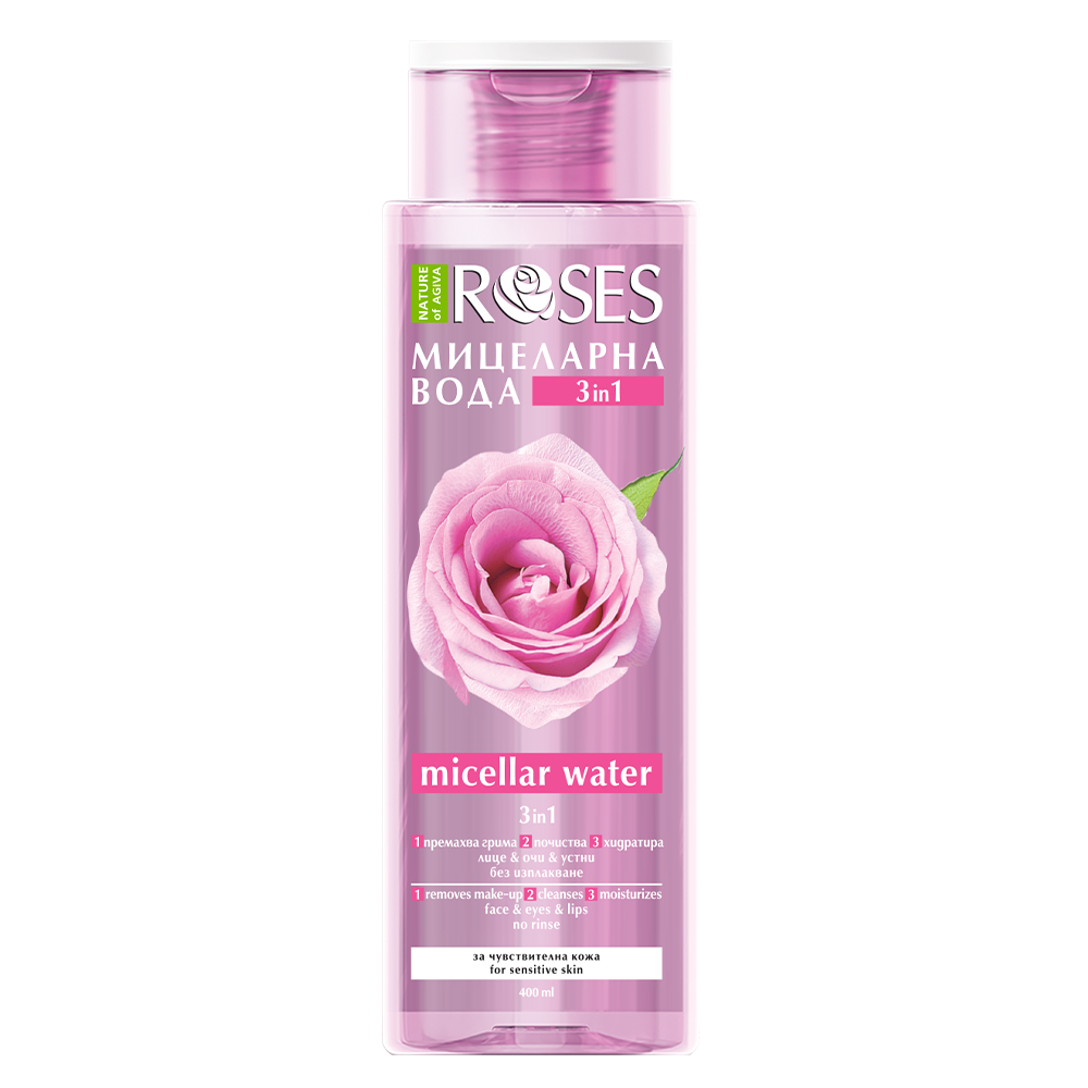 HYDRA PLUS micelárna voda 3v1 pre citlivú pokožku 400 ml - NATURE OF AGIVA