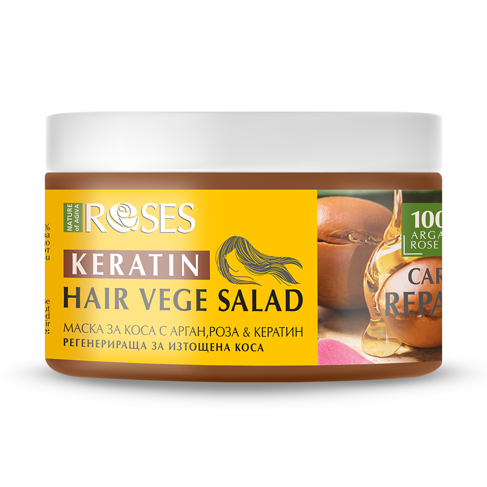 Regeneračná maska na vlasy VEGE SALAD a argánom