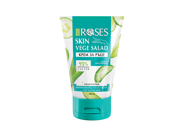 VEGE SALAD – Hydratačný krém na ruky s extraktom z uhorky a aloe vera 100 ml - NATURE OF AGIVA