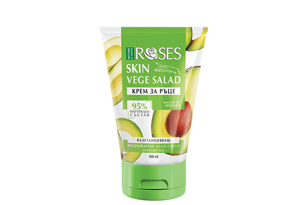 VEGE SALAD – Regeneračný krém na ruky s avokádovým olejom 100 ml - NATURE OF AGIVA