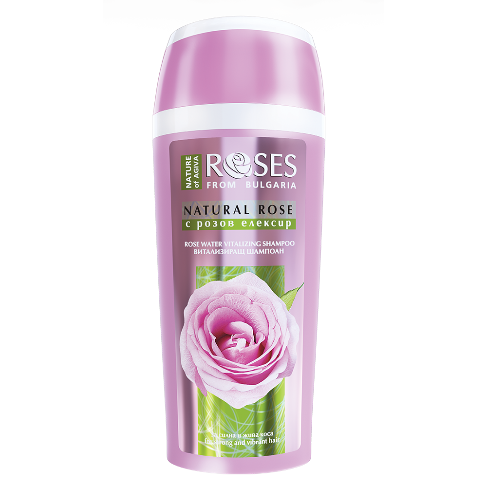 Vitalizujúci šampón pre silné vlasy s ružovým elixírom 250 ml - NATURE OF AGIVA