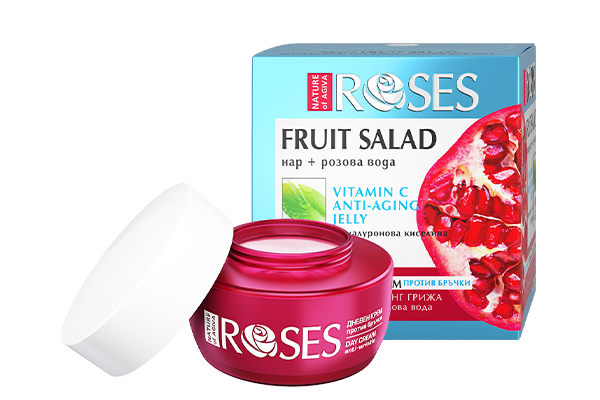 FRUIT SALAD vitamín C gélový krém proti vráskam s extraktom z granátového jablka a ružovou vodou 50 ml - NATURE OF AGIVA