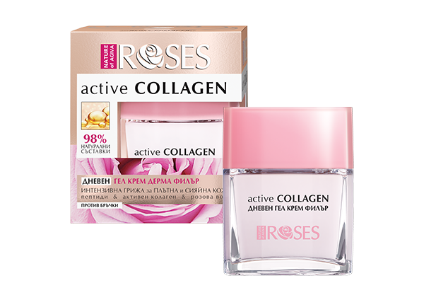 ACTIVE COLLAGEN Denný gél krém proti vráskam 50 ml - NATURE OF AGIVA