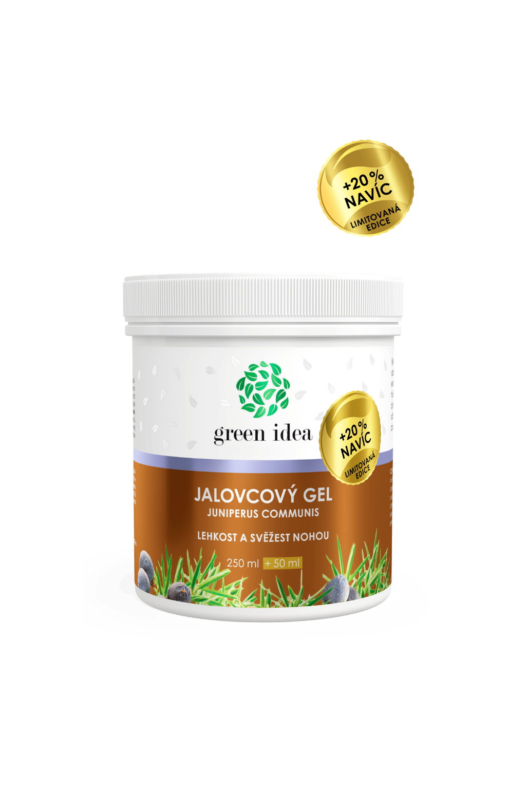 Masážny gél borievka – limitovaná edícia +20 % NAVYŠE 300 ml – Green idea