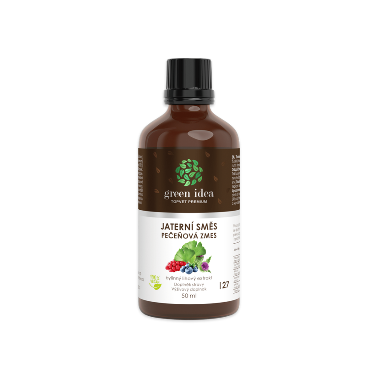 Pečeňová zmes (HEPAMIX) tinktúra – kvapky 50 ml – Green idea