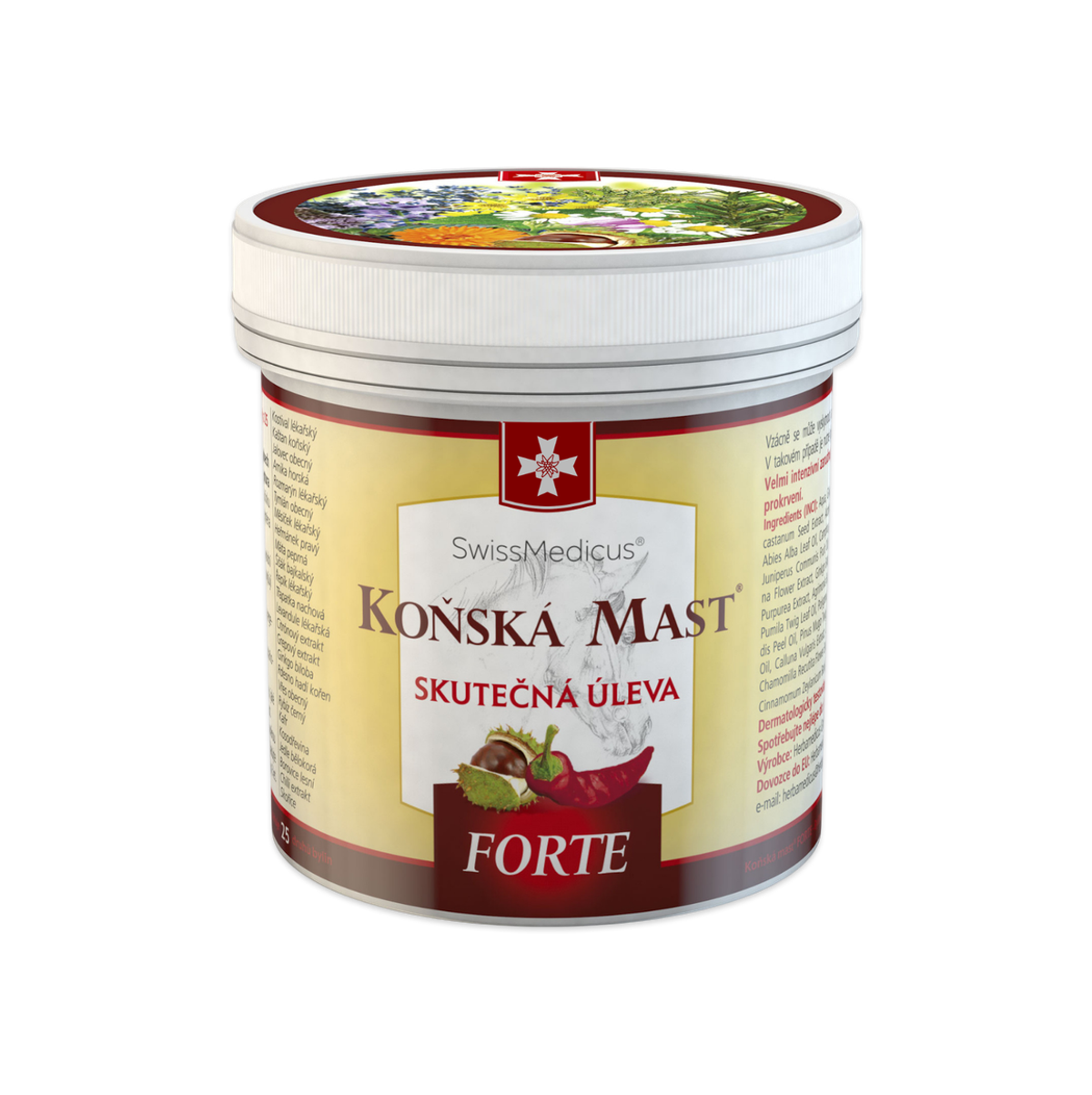 Konská masť forte hrejivá 250 ml – Green idea