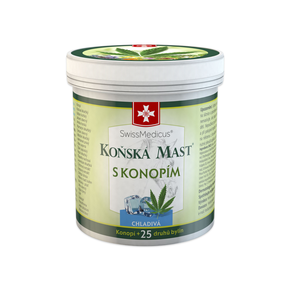 Konská masť s konope chladivá 250 ml – Green idea