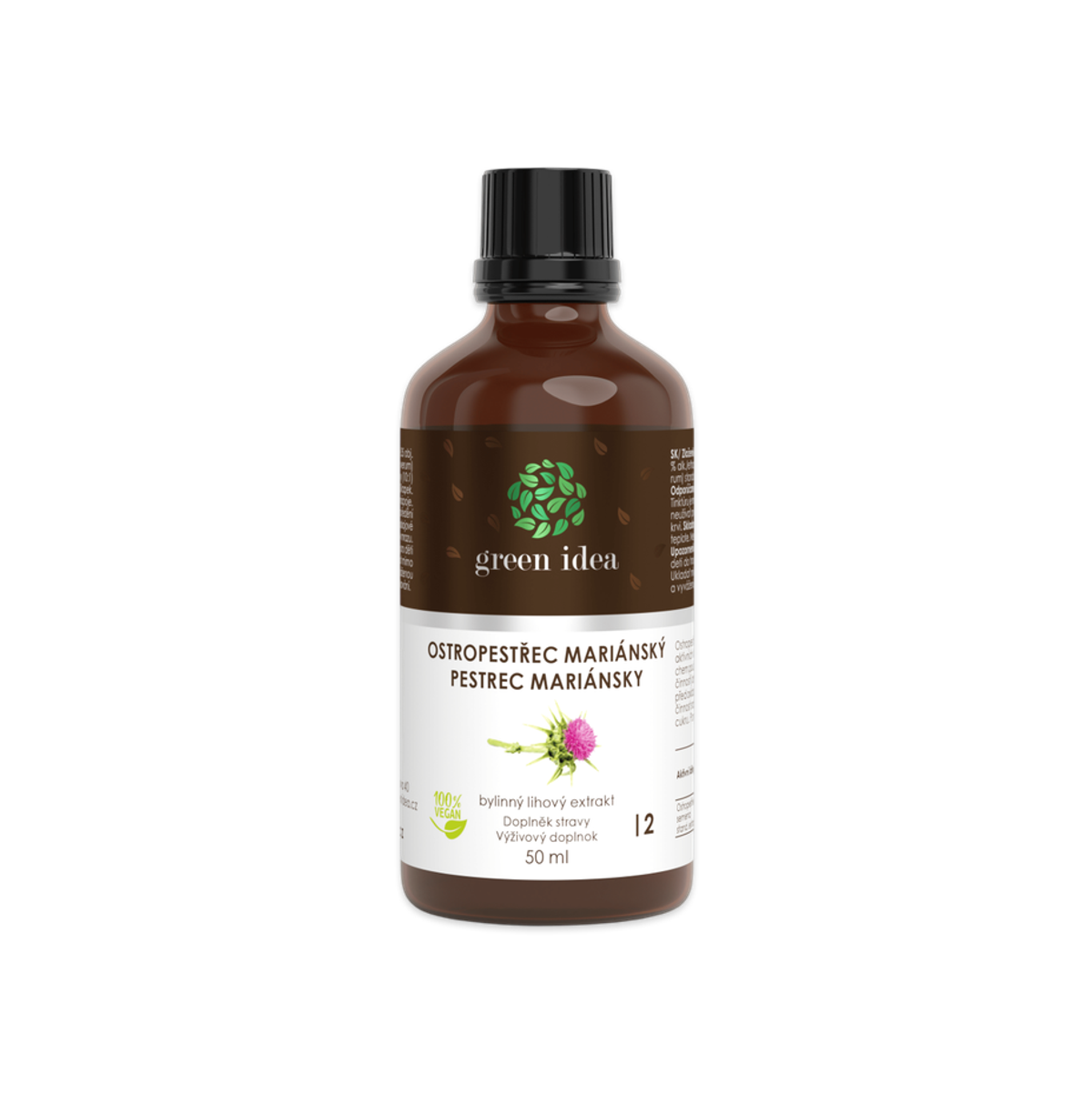 Pestrec tinktúra – kvapky 50 ml – Green idea