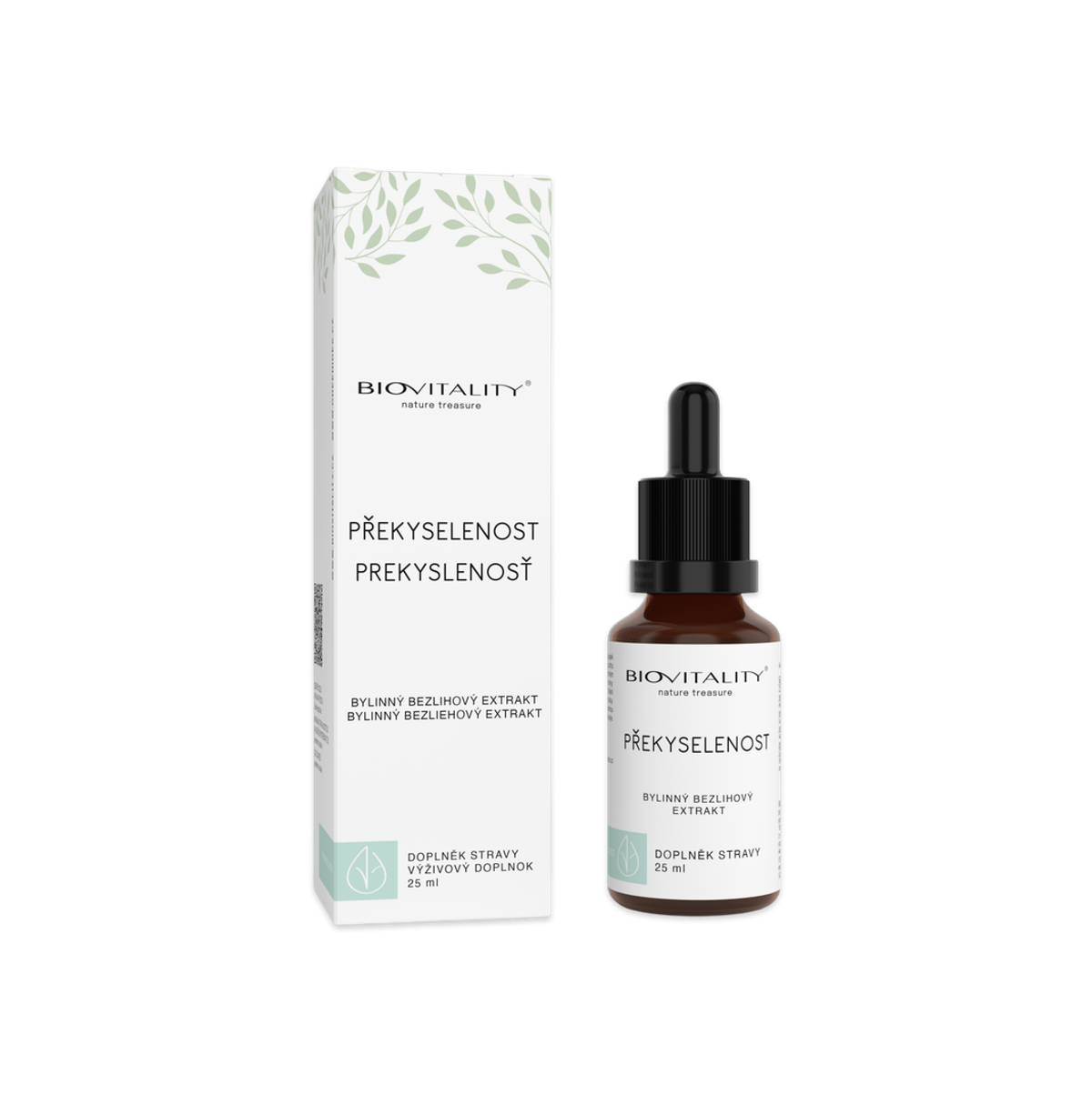 Prekyslenie bezalkoholová tinktúra – kvapky 25 ml – Green idea