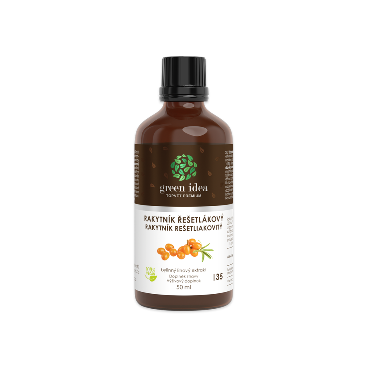 Rakytník tinktúra – kvapky 50 ml – Green idea