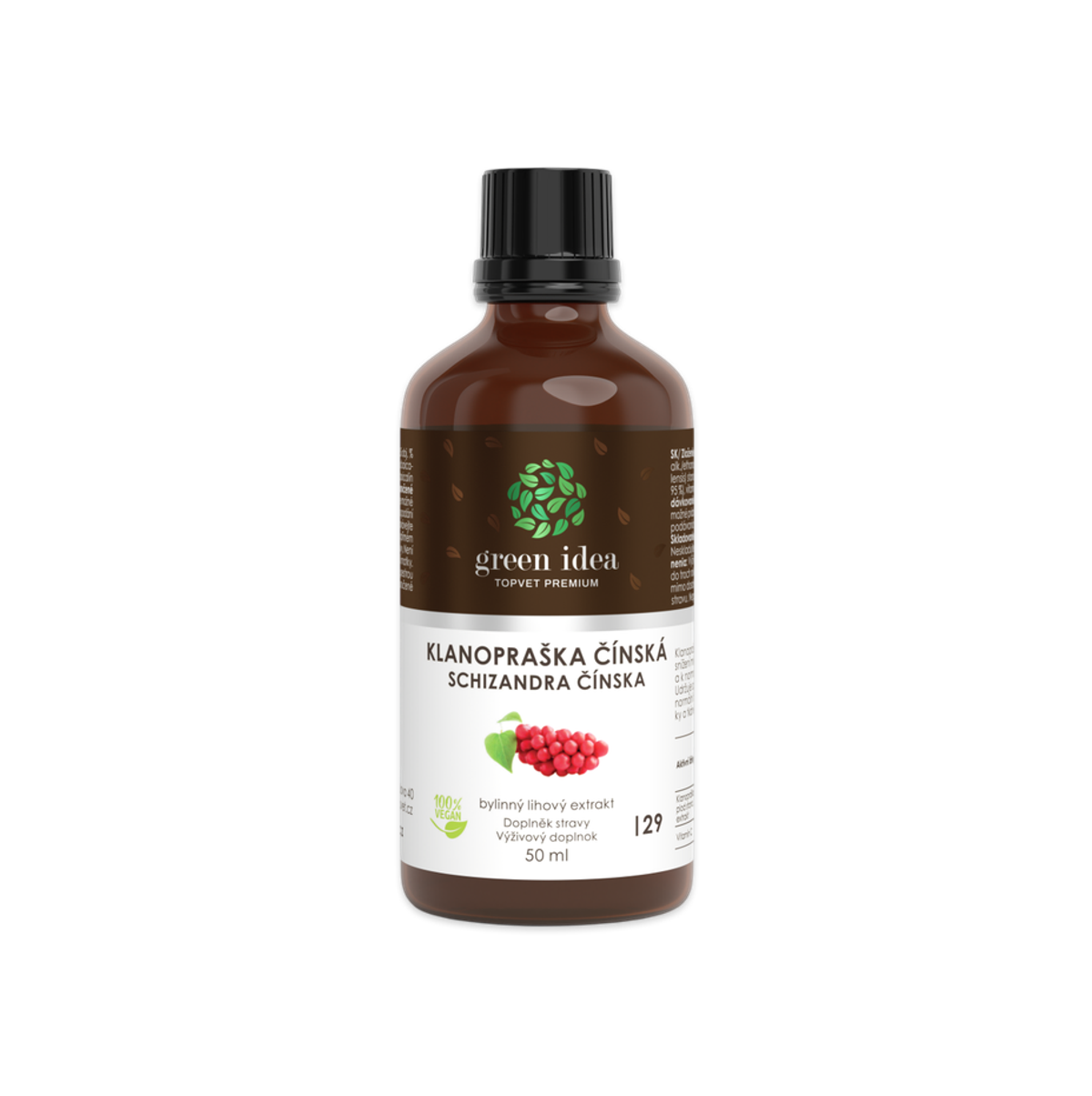 Schizandra tinktúra – kvapky 50 ml – Green idea