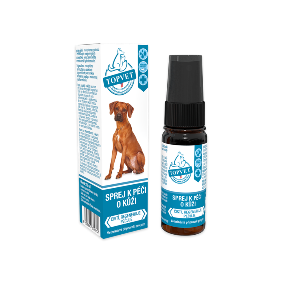 Sprej na starostlivosť o pokožku pre psy 10 ml – Green idea