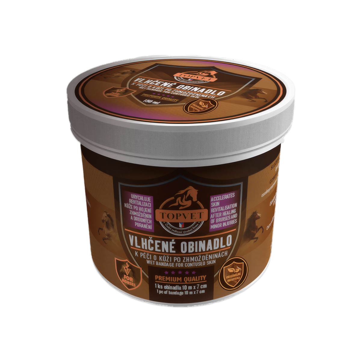 Vlhčený obväz na starostlivosť o pokožku po pomliaždeninách – Green idea