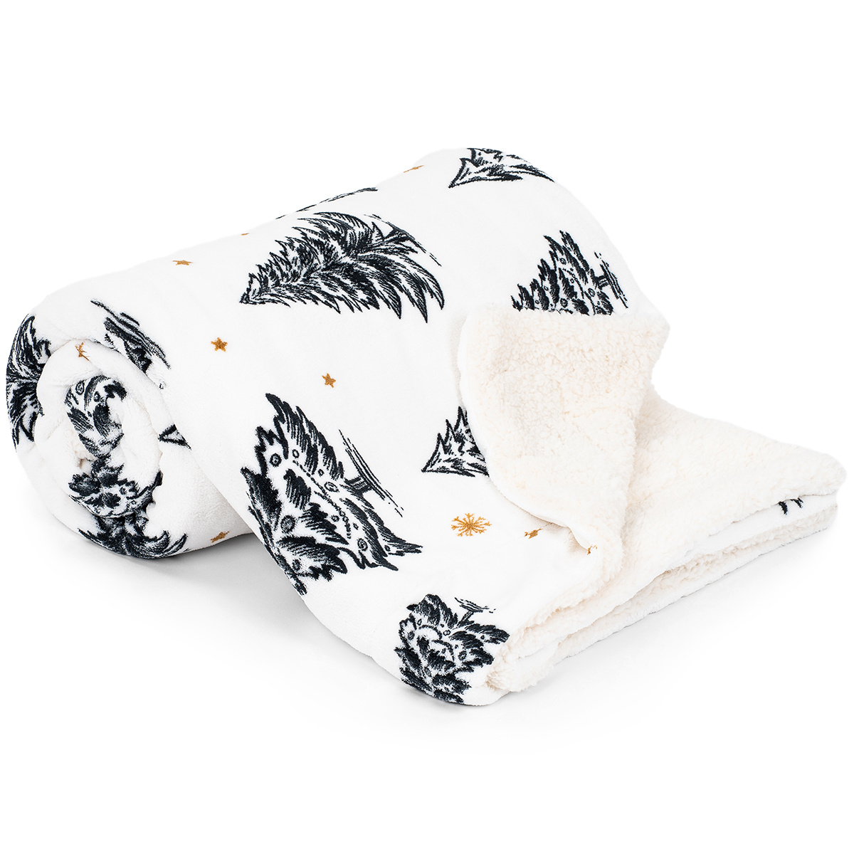 4Home Baránková deka Frosted Trees