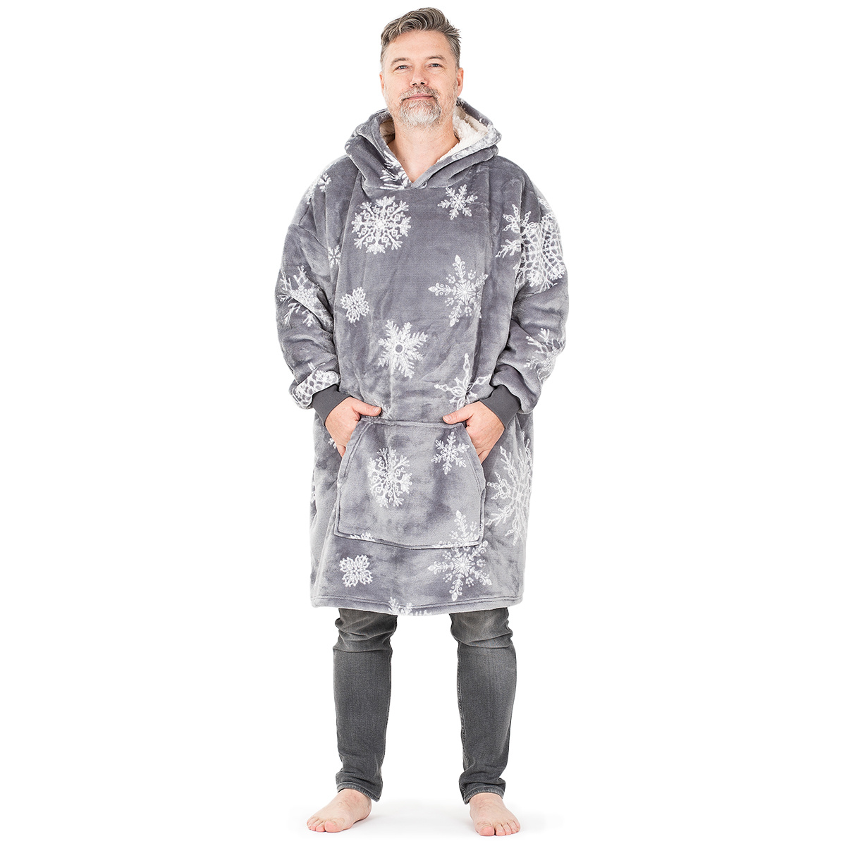 4Home Baránková mikina mikroplyš Silent Snowfall