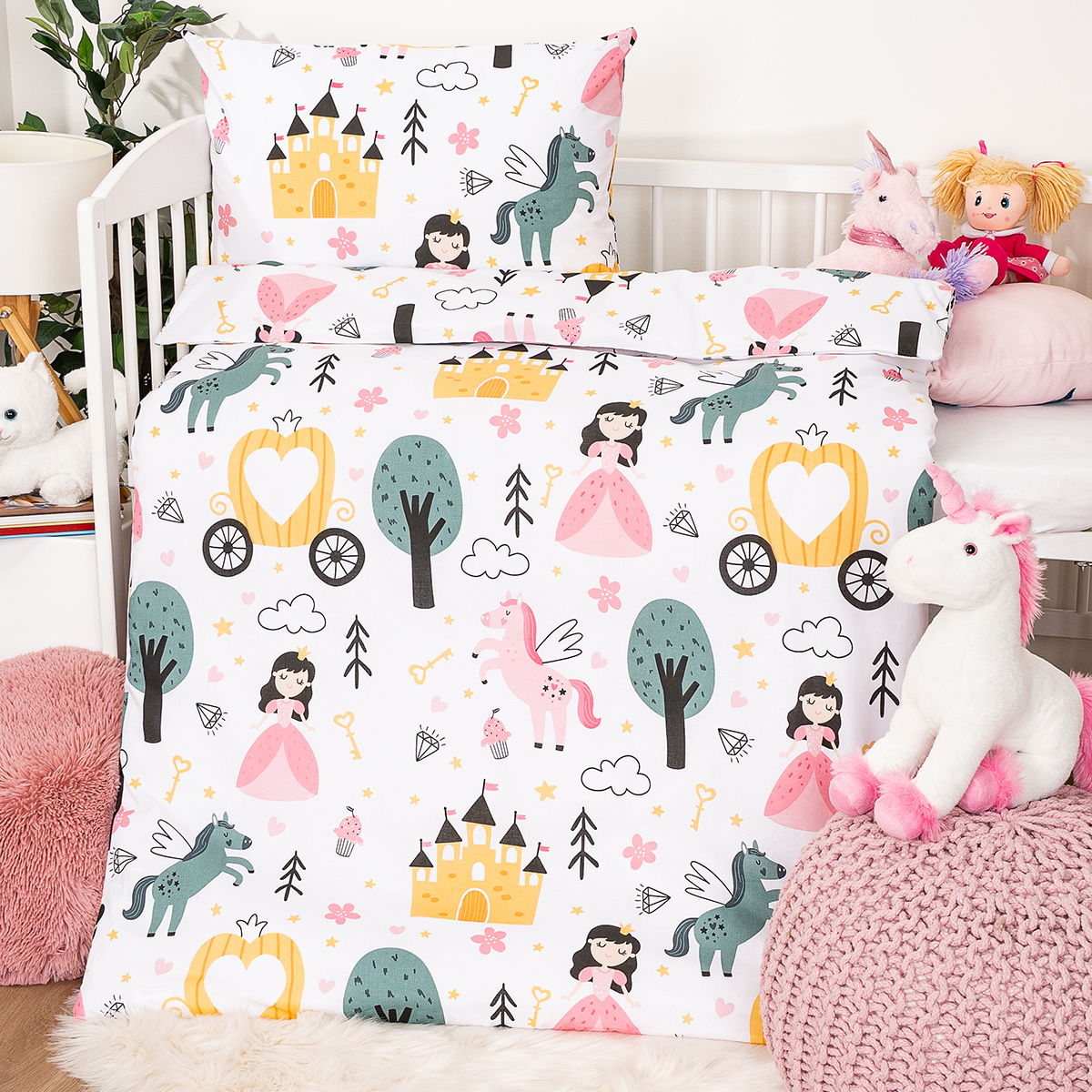 4Home Detské bavlnené obliečky do postieľky Fairytale Dream