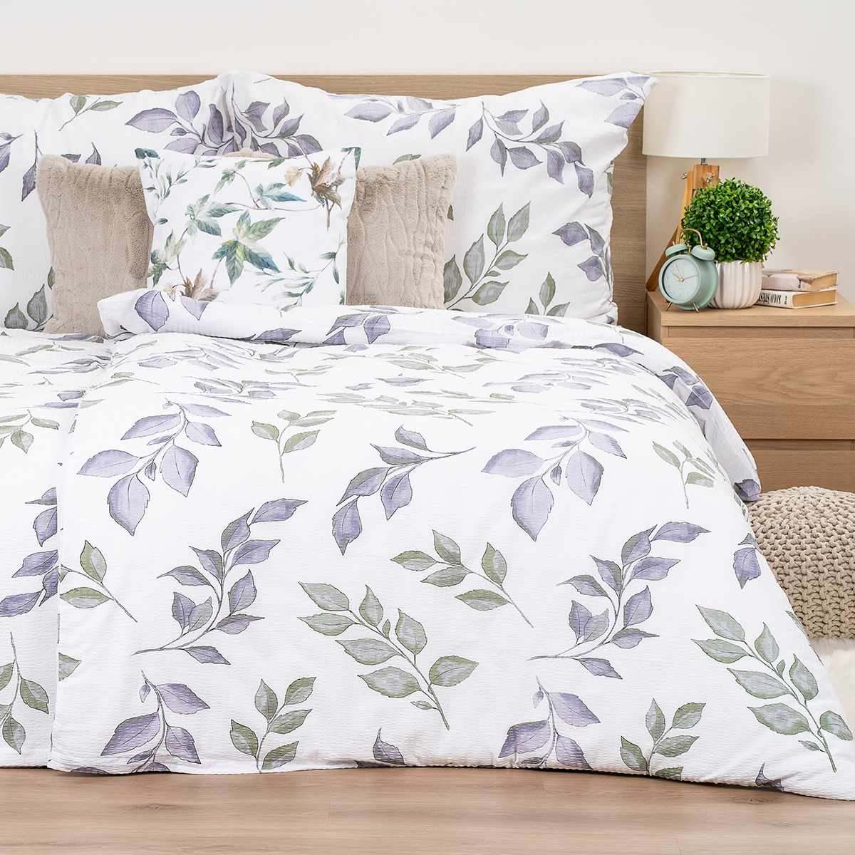 4Home Krepové obliečky Soft Leaves