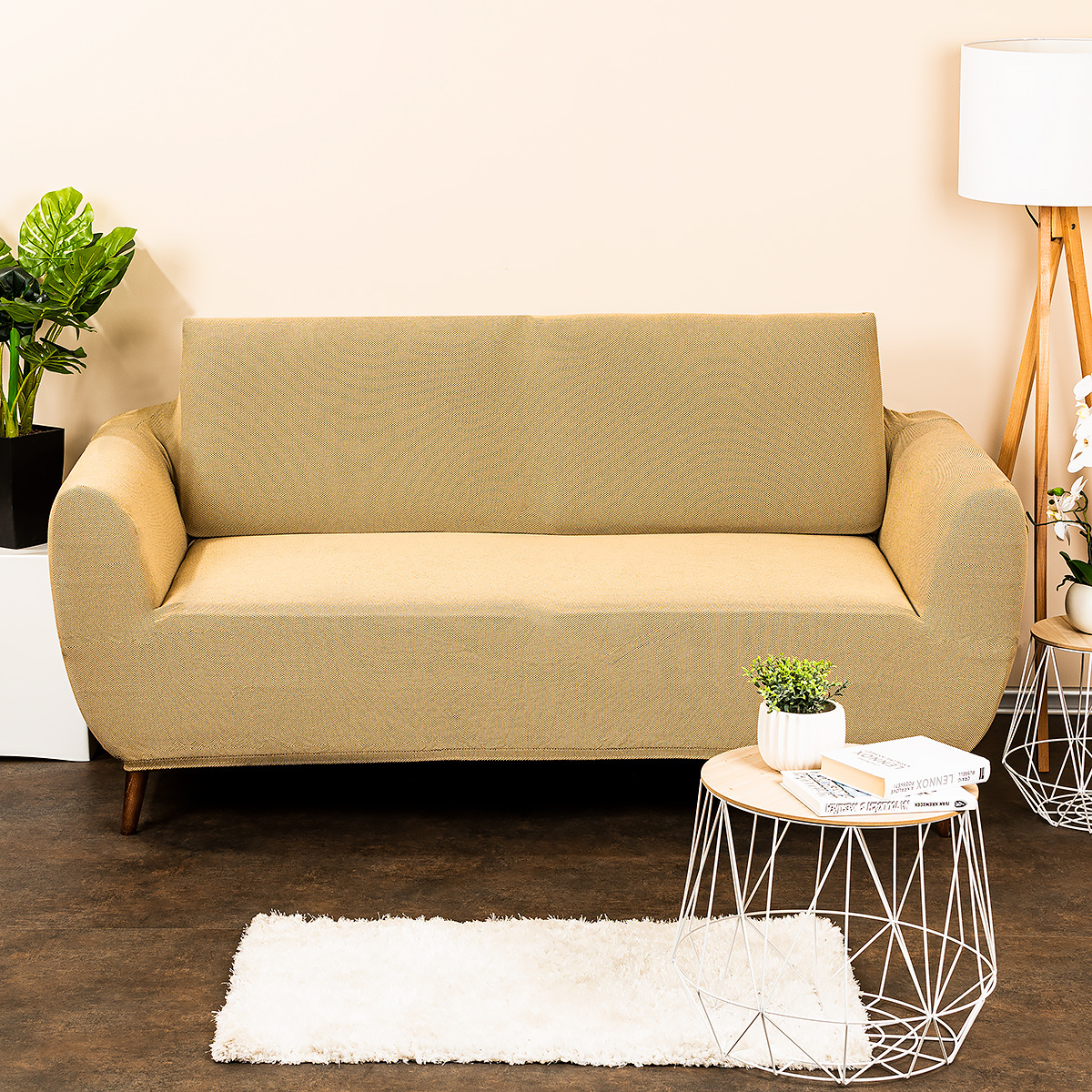 4Home Multielastický poťah na dvojkreslo Comfort béžová