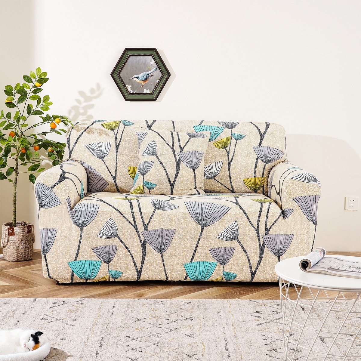 4Home Napínací poťah na dvojkreslo Nature 4Home Napínací poťah na dvojkreslo Nature