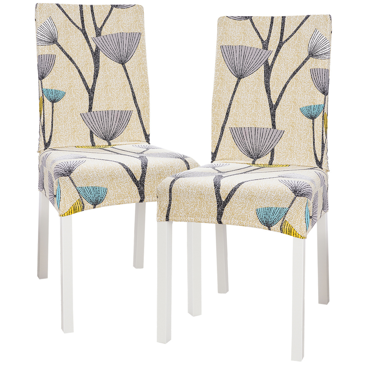 4Home Napínací poťah na stoličku Nature