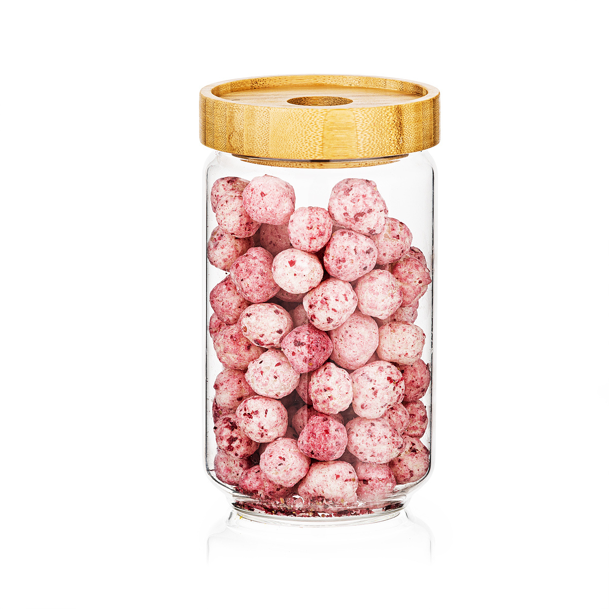 4Home Sklenená dóza na potraviny s viečkom Bamboo Style