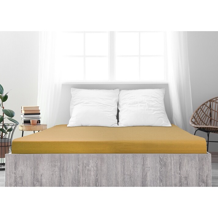 4Home jersey prestieradlo Ideál horčicová