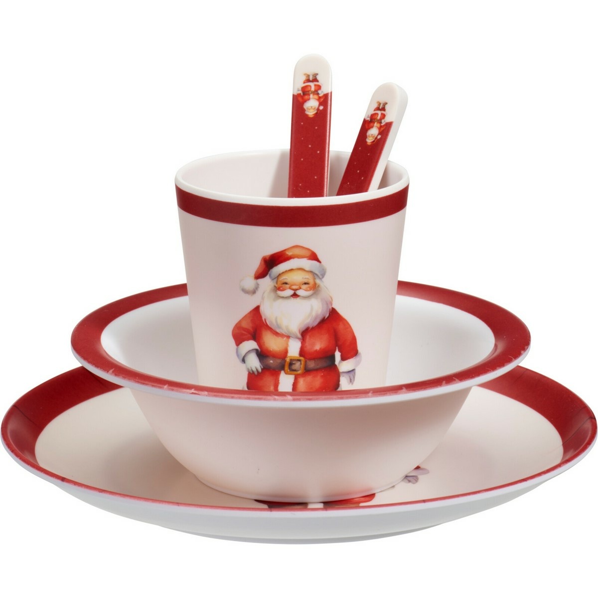 5-dielna detská jedálenská súprava z melamínu Santa 5-dielna detská jedálenská súprava z melamínu Santa