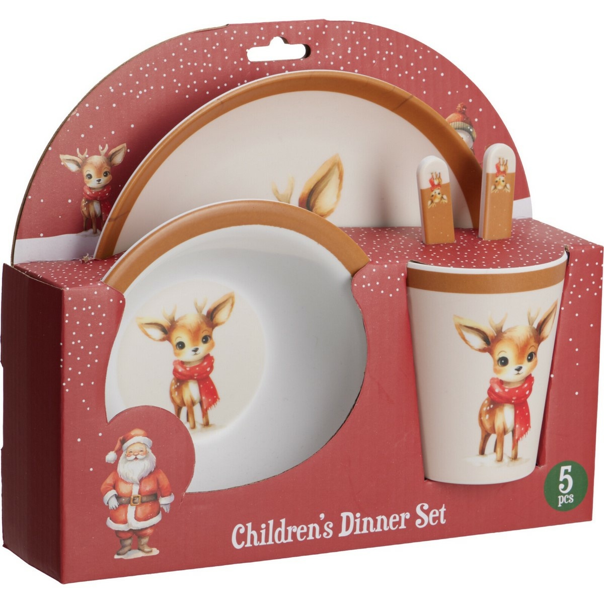 5-dielna detská jedálenská súprava z melamínu Sobík 5-dielna detská jedálenská súprava z melamínu Sobík