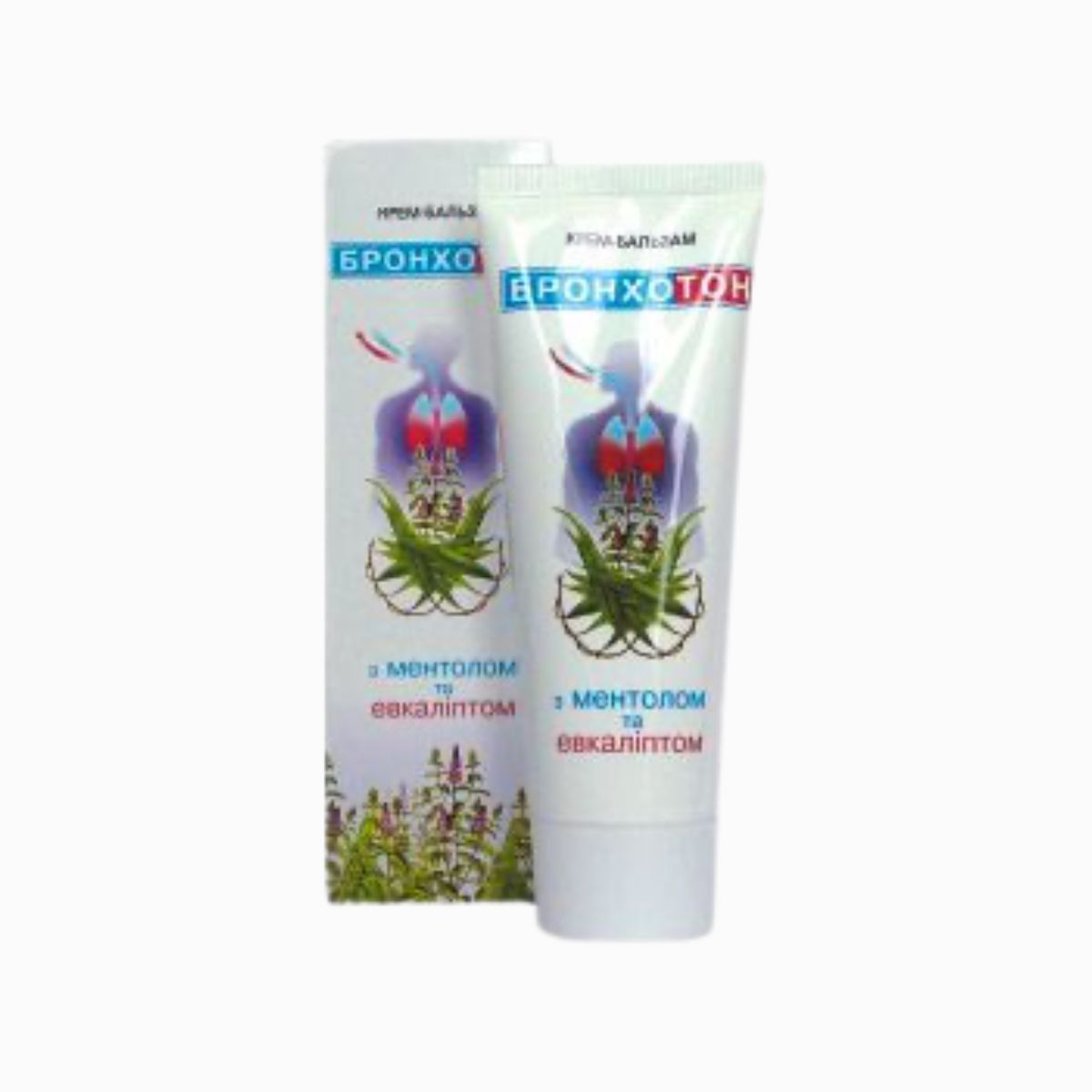 Krém – balzam "Bronchoton" s mentolom a eukalyptom - Elixir - 75ml