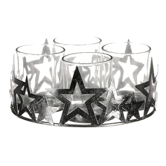 Adventný svietnik s kalíškami Hviezda Adventný svietnik s kalíškami Hviezda