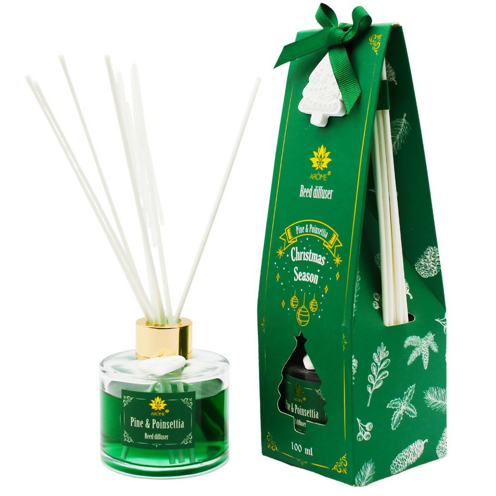 Arome Difúzer s tyčinkami Pine & Poinsettia Arome Difúzer s tyčinkami Pine & Poinsettia