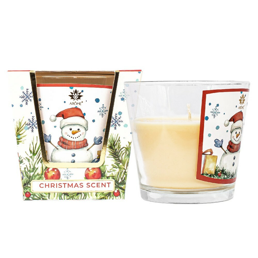 Arome Vonná sviečka v skle Christmas Scent Arome Vonná sviečka v skle Christmas Scent