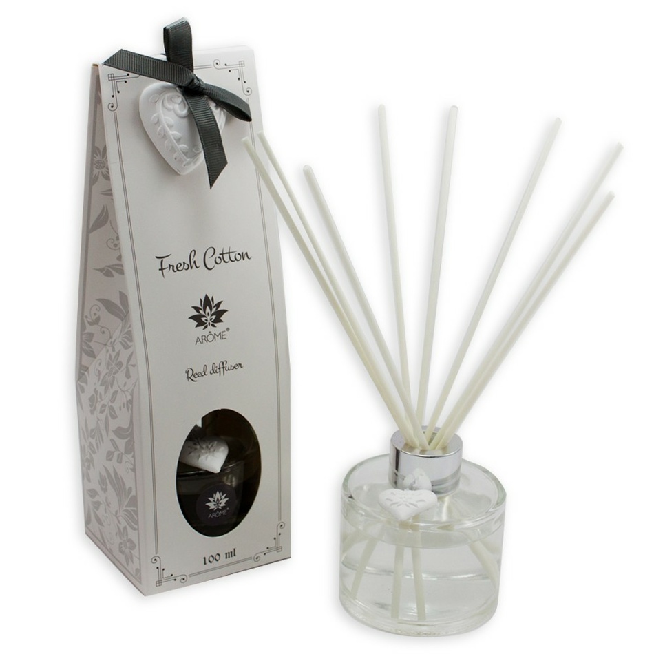 Arome Vonný difuzér s tyčinkami Fresh cotton Arome Vonný difuzér s tyčinkami Fresh cotton