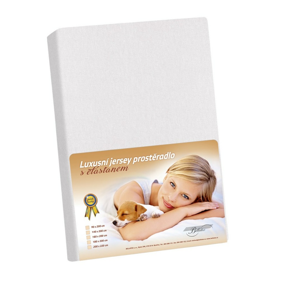 Bellatex Jersey prestieradlo s elastanom biela Bellatex Jersey prestieradlo s elastanom biela
