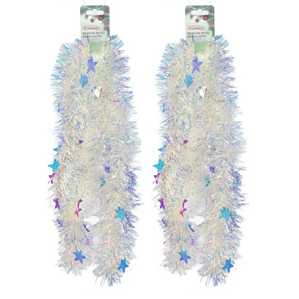 Bohatá vianočná reťaz s dúhovým efektom Stars