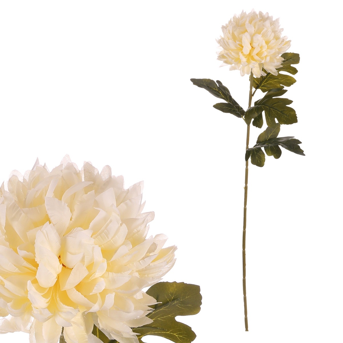 Chryzantéma krémová - umelý rezaný kvet