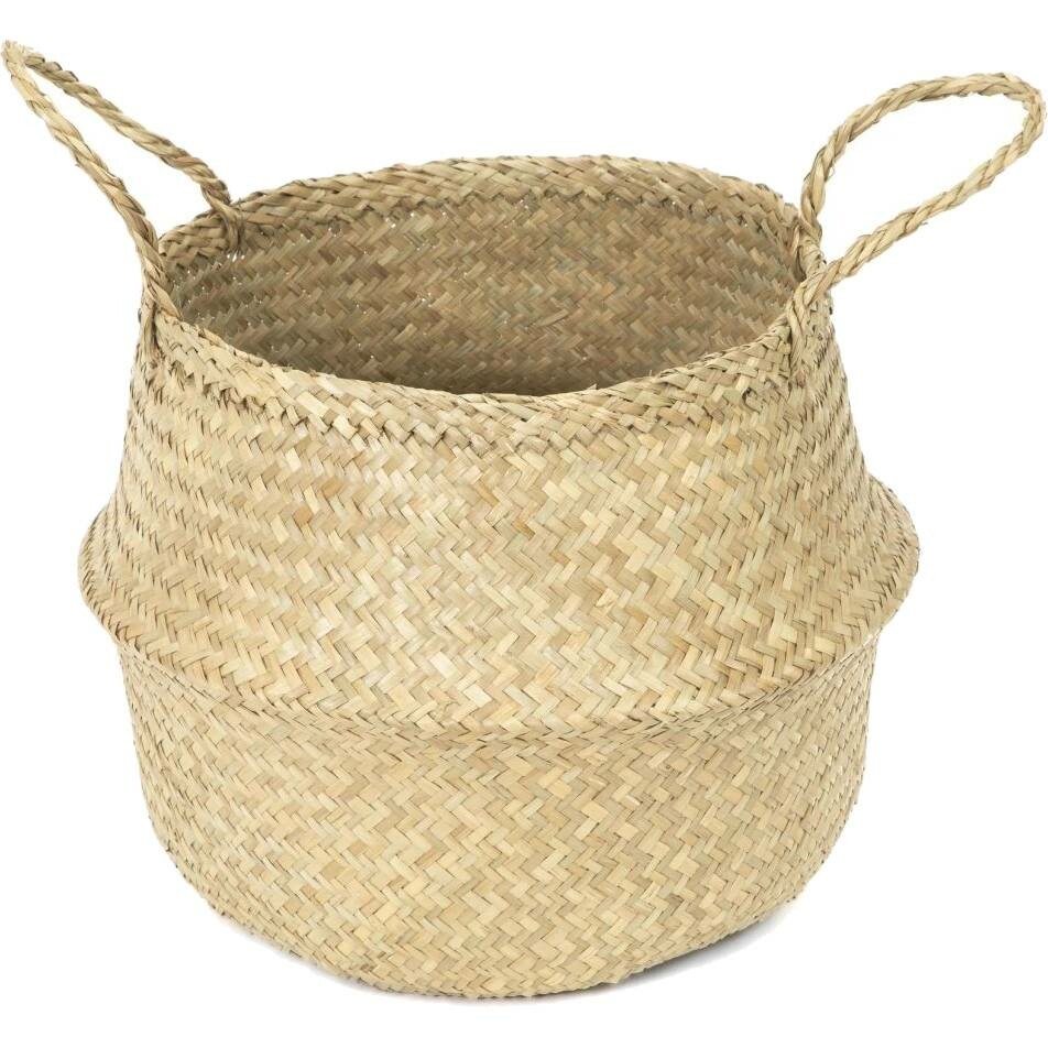 Compactor Pletený úložný košík z morskej trávy Belly Compactor Pletený úložný košík z morskej trávy Belly