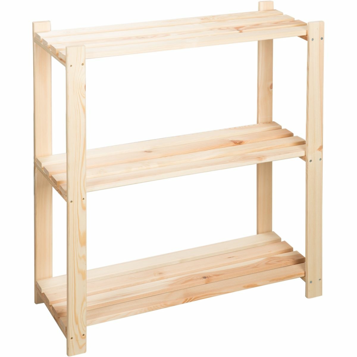 Drevený regál s 3 policami