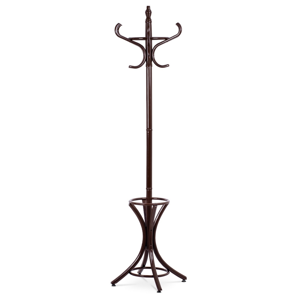 Drevený stojanový vešiak tmavohnedá