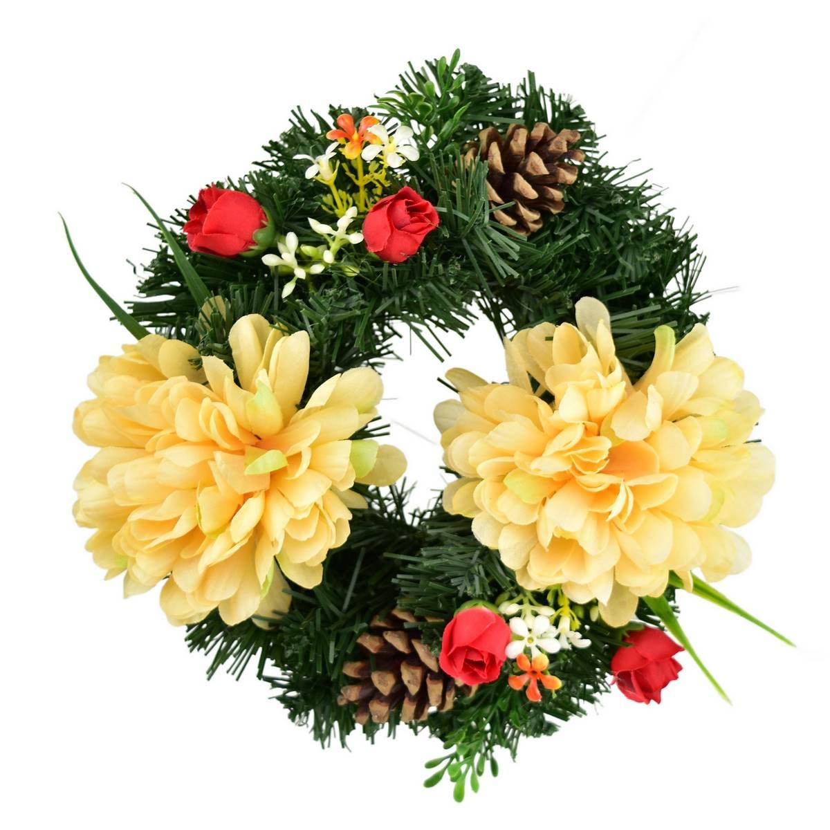 Dušičkový venček Oranžové chryzantémy