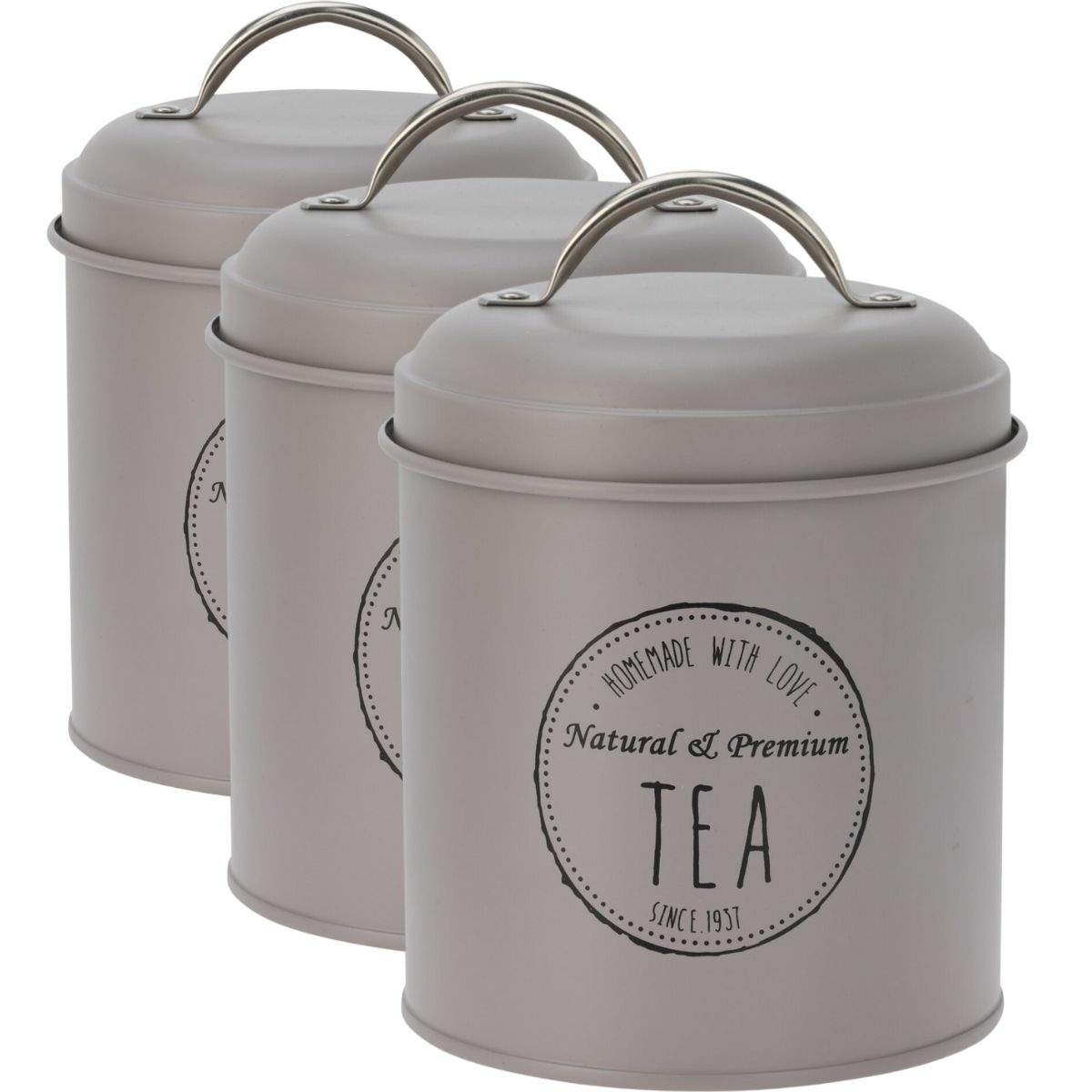 Excellent Houseware Súprava plechových dóz na potraviny 11 x 16 cm Excellent Houseware Súprava plechových dóz na potraviny 11 x 16 cm