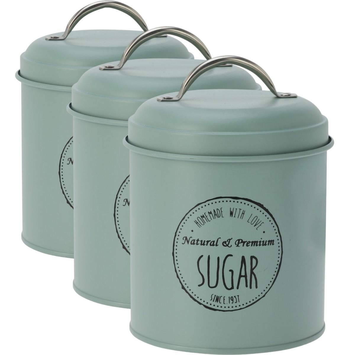 Excellent Houseware Súprava plechových dóz na potraviny 11 x 16 cm Excellent Houseware Súprava plechových dóz na potraviny 11 x 16 cm