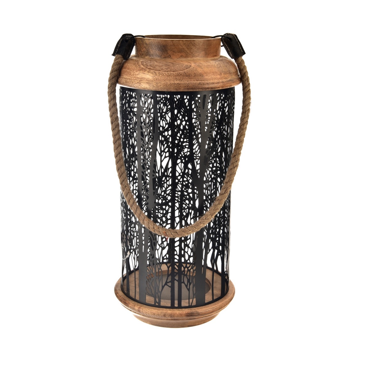 InDecor Svietnik z mangového dreva Black InDecor Svietnik z mangového dreva Black